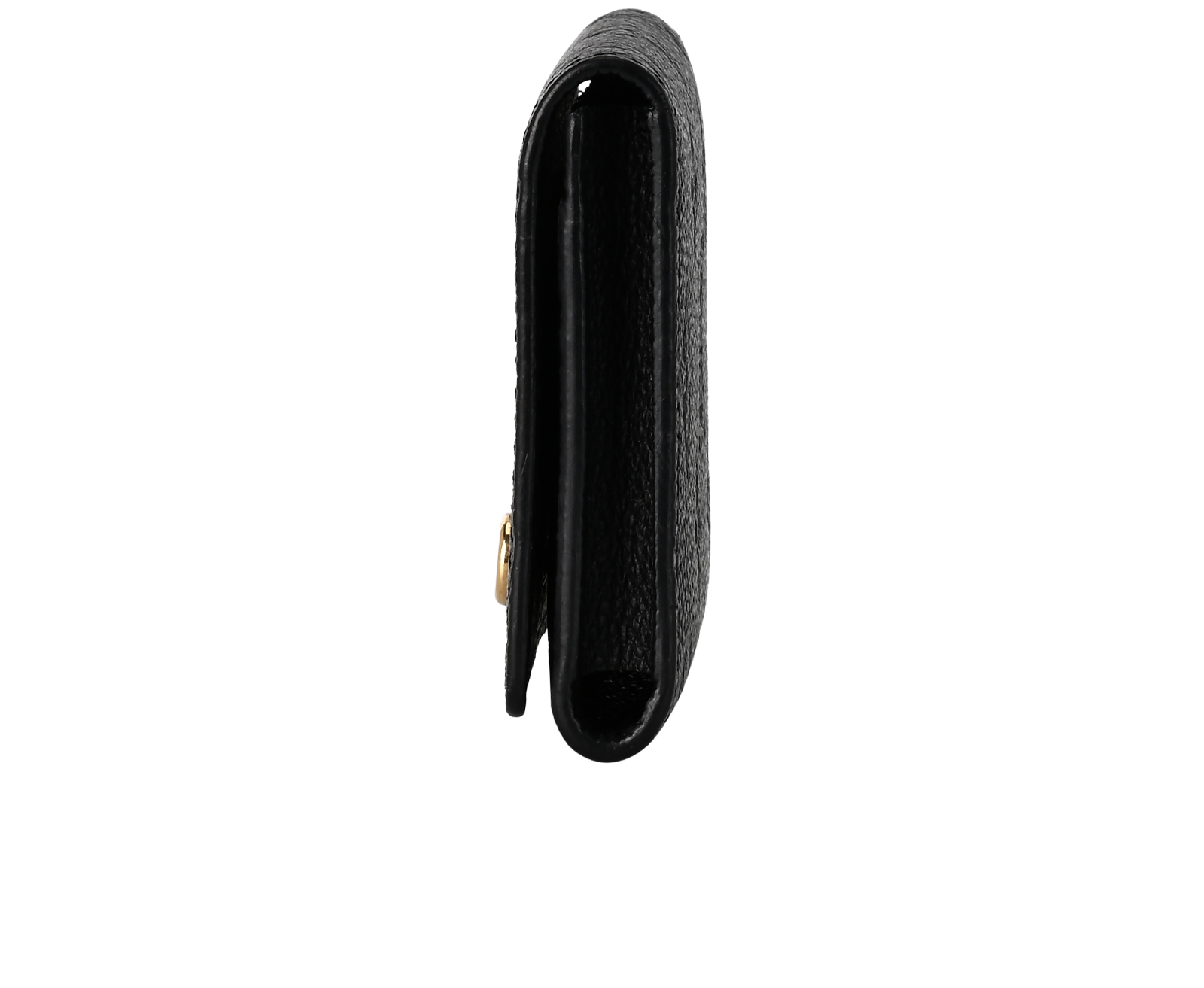 Louis Vuitton Business Card Holder, &pound;220, Accessories, Black, Leather, Bottom view